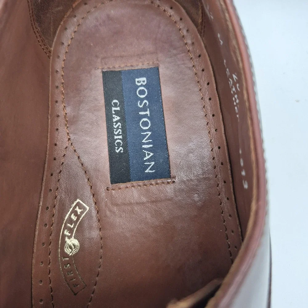 Bostonian Shoes Mens Size‎ 12 Brown Leather Cap Toe Oxford Dress Classics 20352